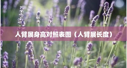 人臂展身高对照表图（人臂展长度）