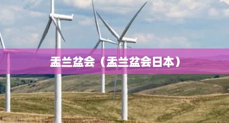 盂兰盆会（盂兰盆会日本）