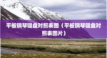 平板钢琴键盘对照表图（平板钢琴键盘对照表图片）