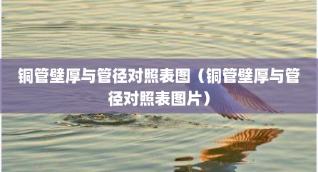 铜管壁厚与管径对照表图（铜管壁厚与管径对照表图片）