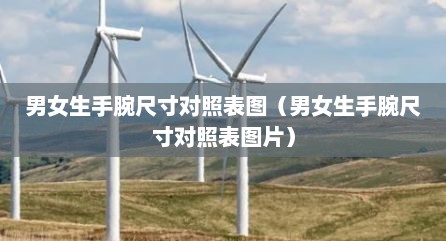 男女生手腕尺寸对照表图（男女生手腕尺寸对照表图片）