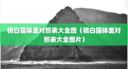橘白猫体重对照表大全图（橘白猫体重对照表大全图片）