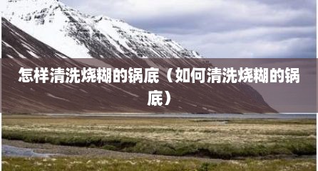 怎样清洗烧糊的锅底（如何清洗烧糊的锅底）