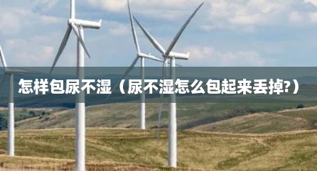怎样包尿不湿（尿不湿怎么包起来丢掉?）