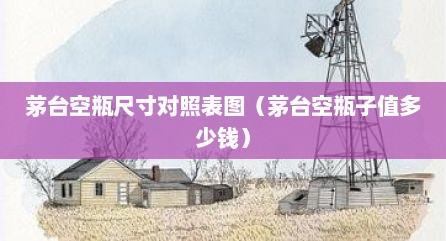 茅台空瓶尺寸对照表图（茅台空瓶子值多少钱）