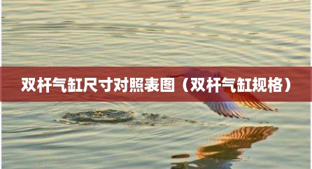 双杆气缸尺寸对照表图（双杆气缸规格）