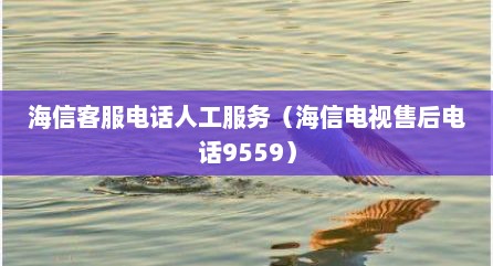 海信客服电话人工服务（海信电视售后电话9559）