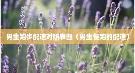男生跑步配速对照表图（男生慢跑的配速）
