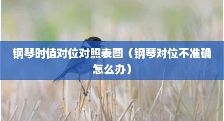钢琴时值对位对照表图（钢琴对位不准确怎么办）