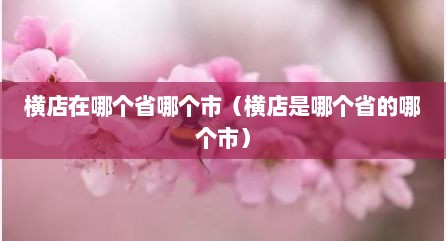 横店在哪个省哪个市（横店是哪个省的哪个市）