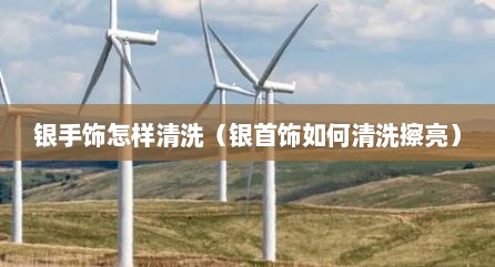 银手饰怎样清洗（银首饰如何清洗擦亮）