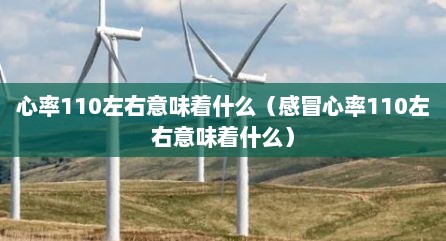 心率110左右意味着什么（感冒心率110左右意味着什么）