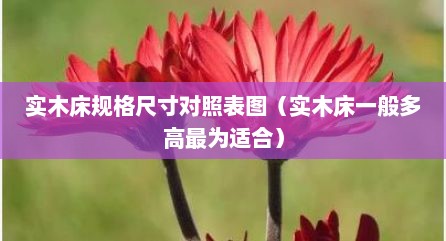 实木床规格尺寸对照表图（实木床一般多高最为适合）