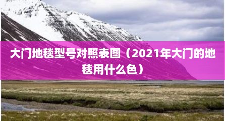 大门地毯型号对照表图（2021年大门的地毯用什么色）