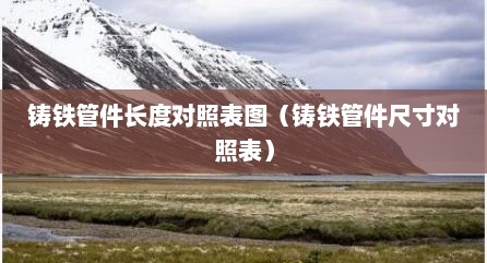 铸铁管件长度对照表图（铸铁管件尺寸对照表）
