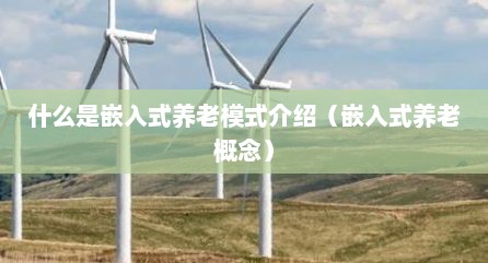 什么是嵌入式养老模式介绍（嵌入式养老概念）