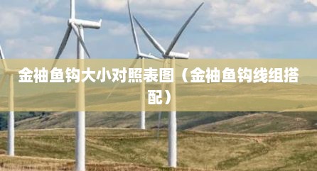 金袖鱼钩大小对照表图（金袖鱼钩线组搭配）