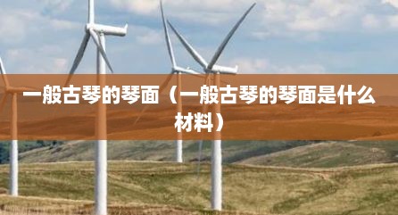一般古琴的琴面（一般古琴的琴面是什么材料）