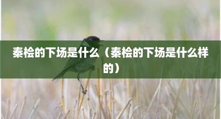 秦桧的下场是什么（秦桧的下场是什么样的）