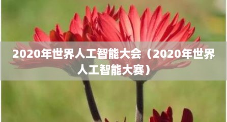 2020年世界人工智能大会（2020年世界人工智能大赛）