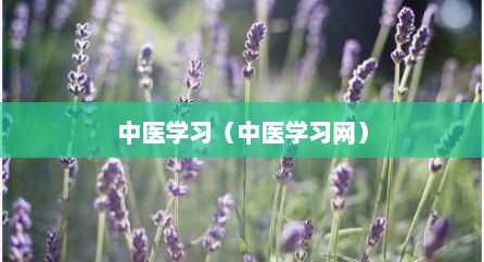 中医学习（中医学习网）