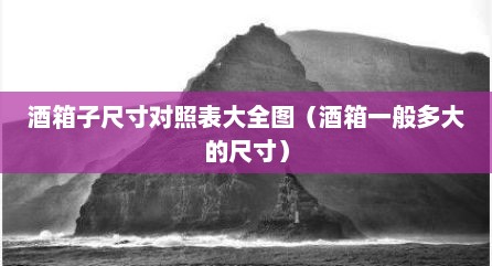 酒箱子尺寸对照表大全图（酒箱一般多大的尺寸）