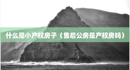 什么是小产权房子（售后公房是产权房吗）