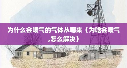 为什么会嗳气的气体从哪来（为啥会嗳气,怎么解决）