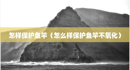 怎样保护鱼竿（怎么样保护鱼竿不氧化）