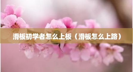 滑板初学者怎么上板（滑板怎么上路）