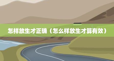 怎样放生才正确（怎么样放生才算有效）