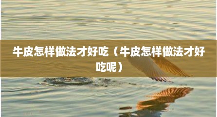 牛皮怎样做法才好吃（牛皮怎样做法才好吃呢）