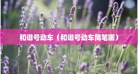 和谐号动车（和谐号动车简笔画）