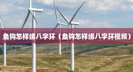 鱼钩怎样绑八字环（鱼钩怎样绑八字环视频）