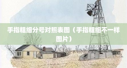 手指粗细分号对照表图（手指粗细不一样图片）