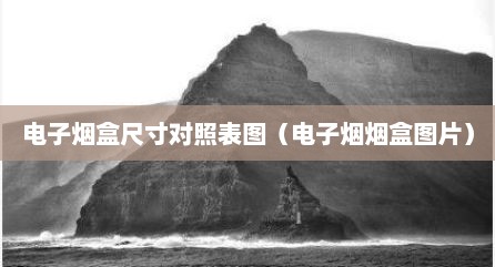 电子烟盒尺寸对照表图（电子烟烟盒图片）