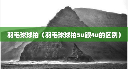 羽毛球球拍（羽毛球球拍5u跟4u的区别）