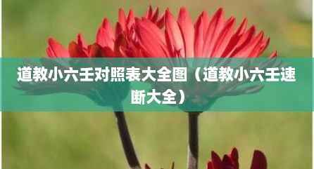 道教小六壬对照表大全图（道教小六壬速断大全）
