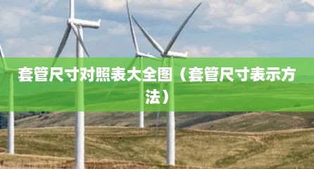套管尺寸对照表大全图（套管尺寸表示方法）