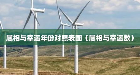 属相与幸运年份对照表图（属相与幸运数）