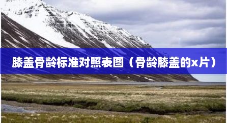 膝盖骨龄标准对照表图（骨龄膝盖的x片）