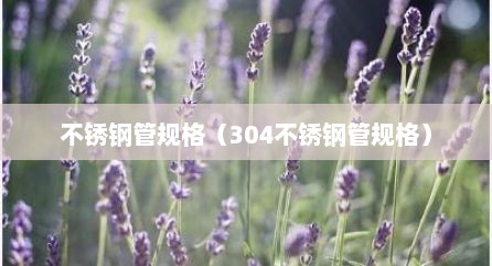 不锈钢管规格（304不锈钢管规格）