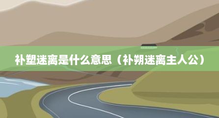 补塑迷离是什么意思（补朔迷离主人公）