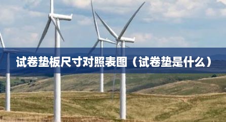 试卷垫板尺寸对照表图（试卷垫是什么）