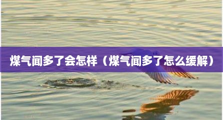 煤气闻多了会怎样（煤气闻多了怎么缓解）