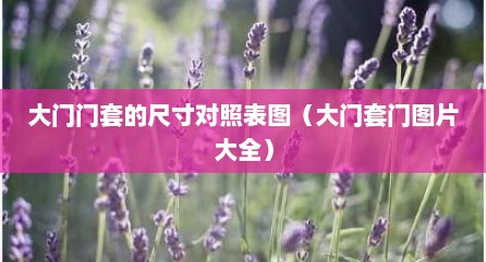 大门门套的尺寸对照表图（大门套门图片大全）