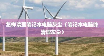 怎样清理笔记本电脑灰尘（笔记本电脑咋清理灰尘）