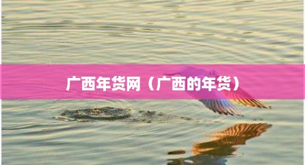 广西年货网（广西的年货）