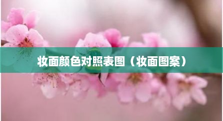 妆面颜色对照表图（妆面图案）