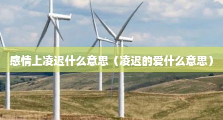 感情上凌迟什么意思（凌迟的爱什么意思）